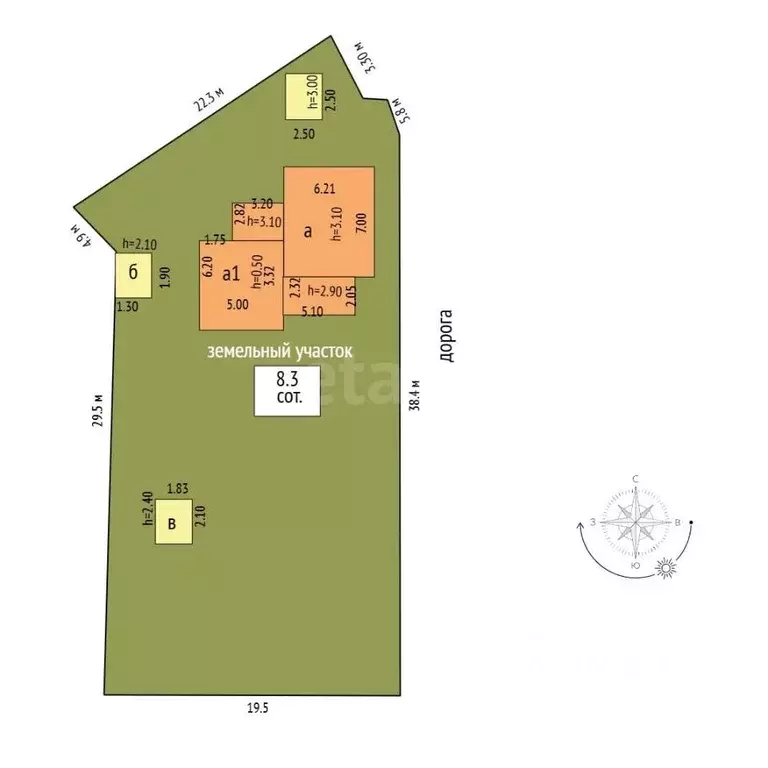 Дом в Ростовская область, Ростов-на-Дону 2-й Морозный пер. (49 м) - Фото 1