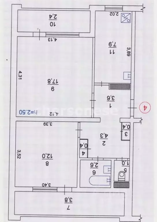2-к кв. Севастополь ул. Михайловская, 23 (56.2 м) - Фото 2