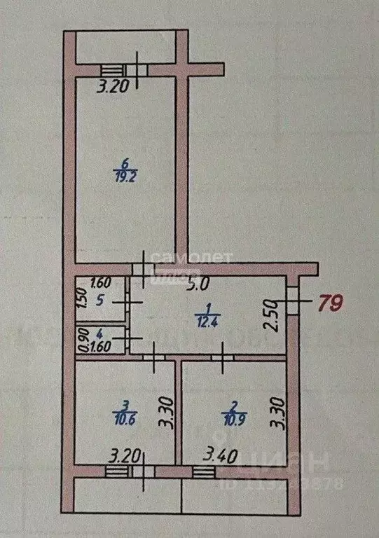 3-к кв. Дагестан, Махачкала ул. Керимова, 15 (70.0 м) - Фото 1