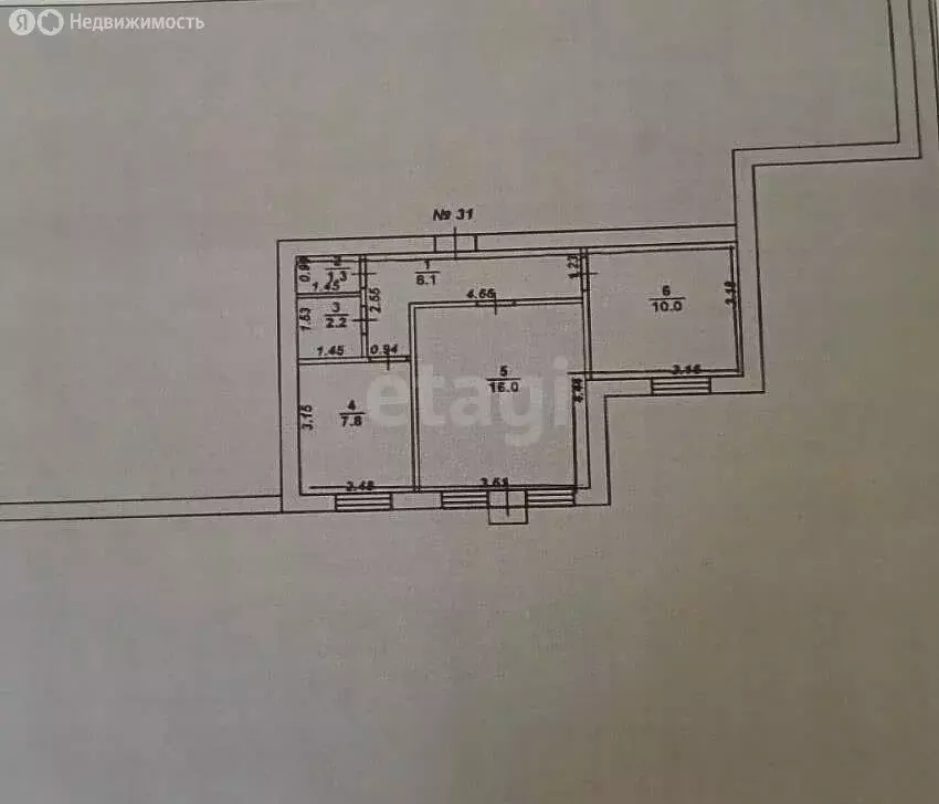 2-комнатная квартира: Борисоглебск, Пригородная улица, 46к1 (45.4 м) - Фото 1