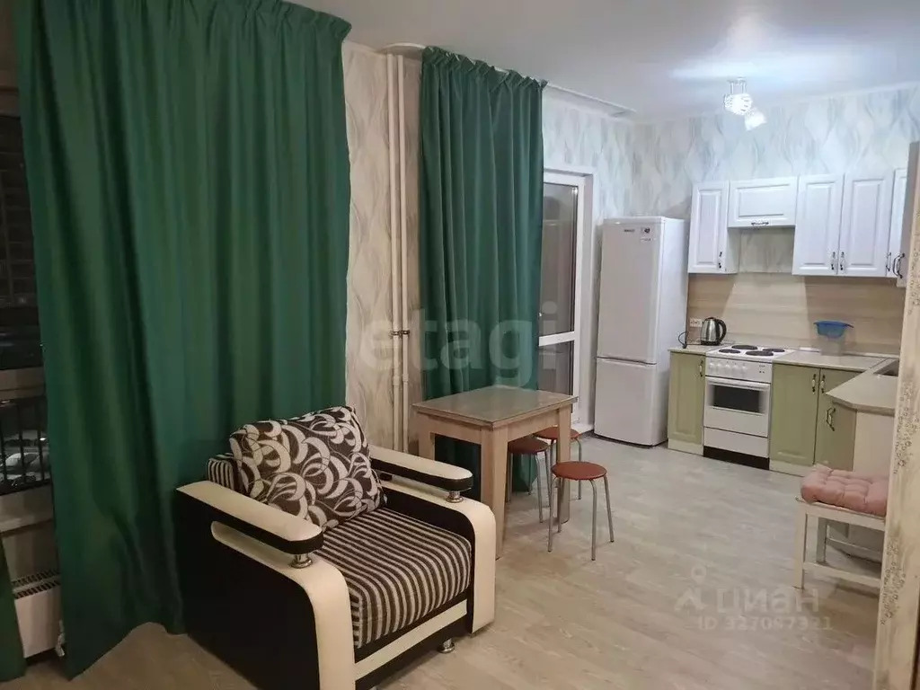 Студия Новосибирская область, Новосибирск ул. Ясный Берег, 5 (33.0 м) - Фото 1