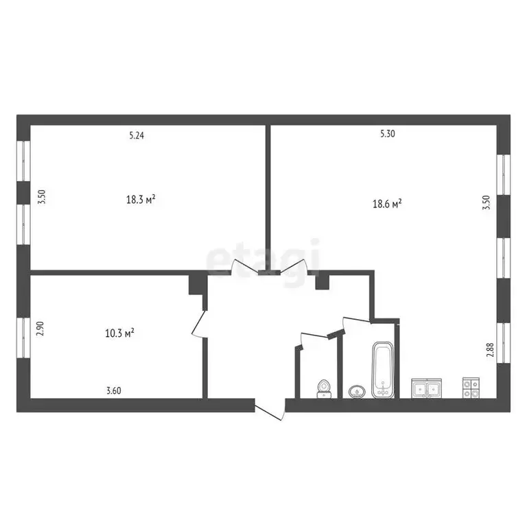 3-комнатная квартира: Муром, Спортивная улица, 14 (65.9 м) - Фото 0