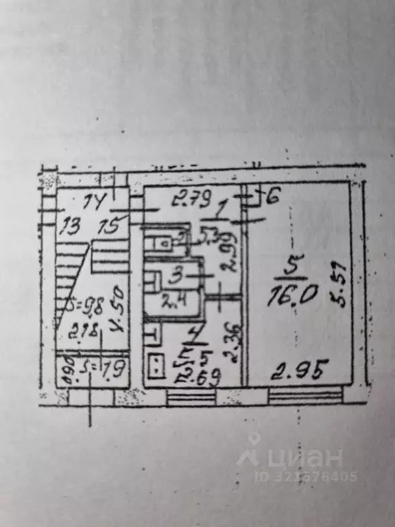 Квартира, 1 комната, 30.7 м - Фото 1
