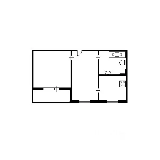 2-к кв. Новосибирская область, Новосибирск Депутатская ул., 60 (54.0 ... - Фото 2