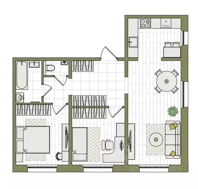3-к кв. Кировская область, Киров ул. Чистопрудненская, 13А (64.2 м) - Фото 1