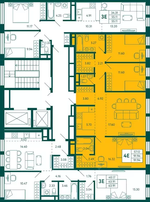 3-к кв. Башкортостан, Уфа Зеленая Роща жилрайон, Терле Парк жилой ... - Фото 2