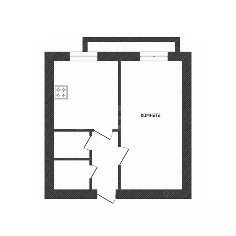 1-к кв. Ленинградская область, Волховский район, д. Иссад, Центральный ... - Фото 2
