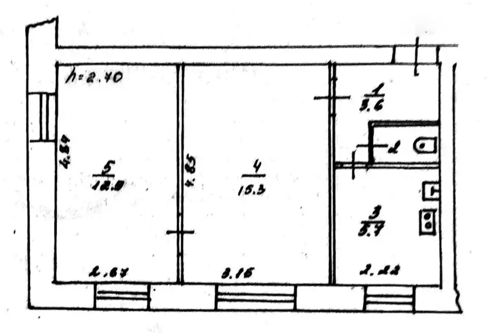 Квартира-студия: Тверь, улица Константина Заслонова, 5 (38.5 м) - Фото 1