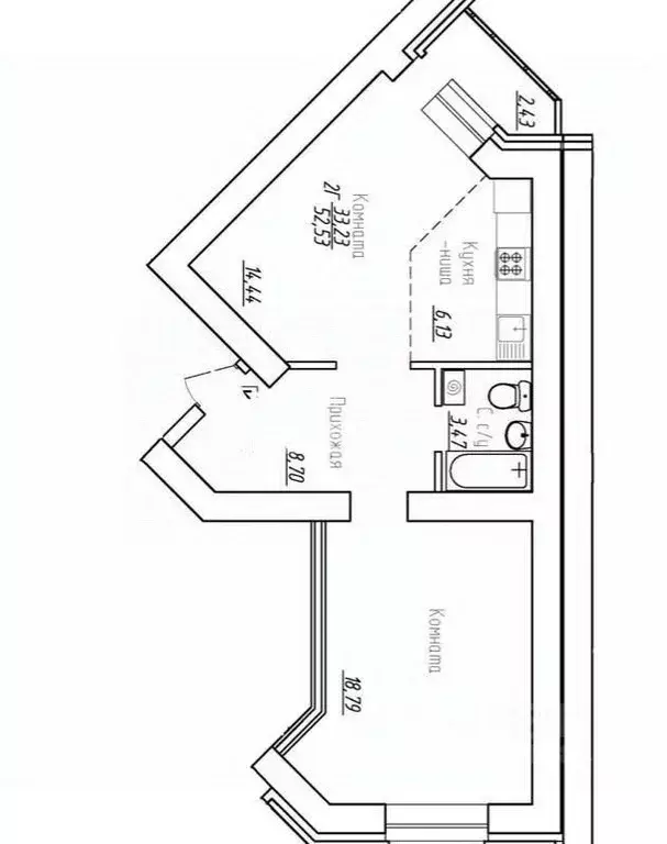 1-к кв. Ханты-Мансийский АО, Сургут ул. Крылова, 20 (56.0 м) - Фото 1