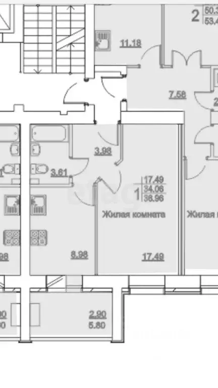 1-к кв. Татарстан, Казань Даурская ул., 48В (34.3 м) - Фото 1