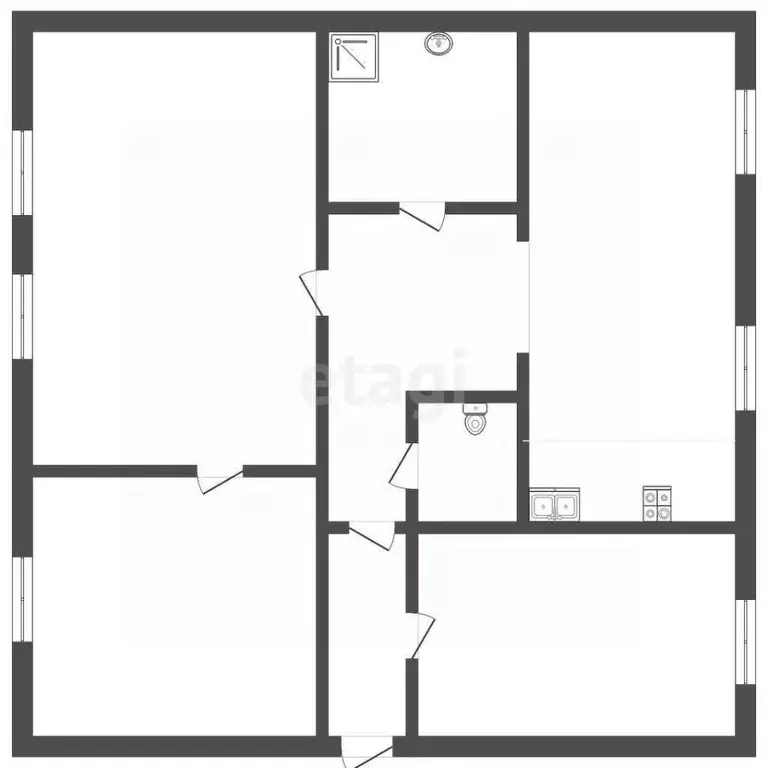 Дом в Владимирская область, Меленки ул. Каманина, 32 (49 м) - Фото 1