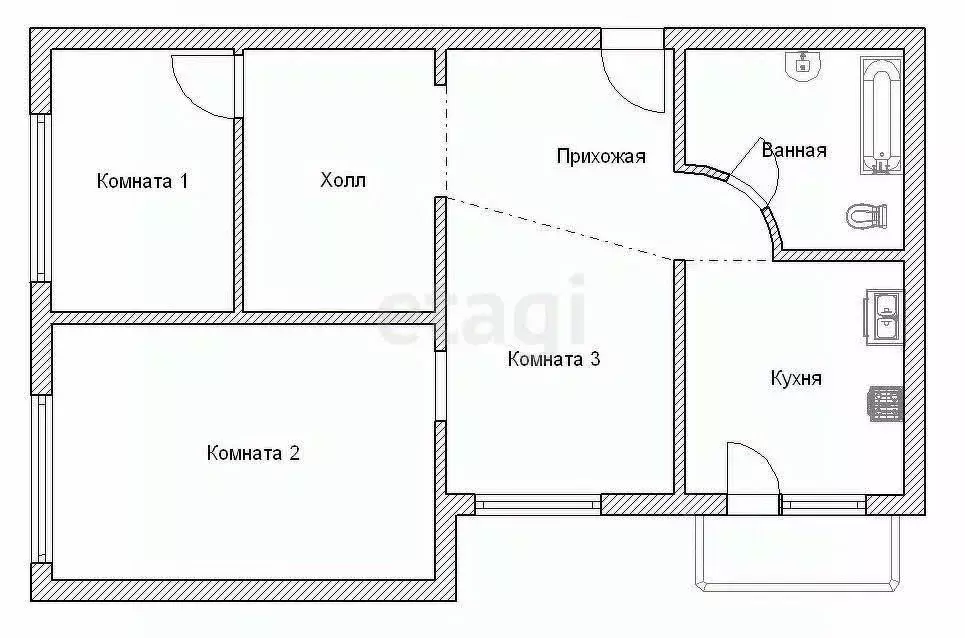 Дом в Тульская область, Богородицк ул. Макаренко, 44 (71 м) - Фото 1