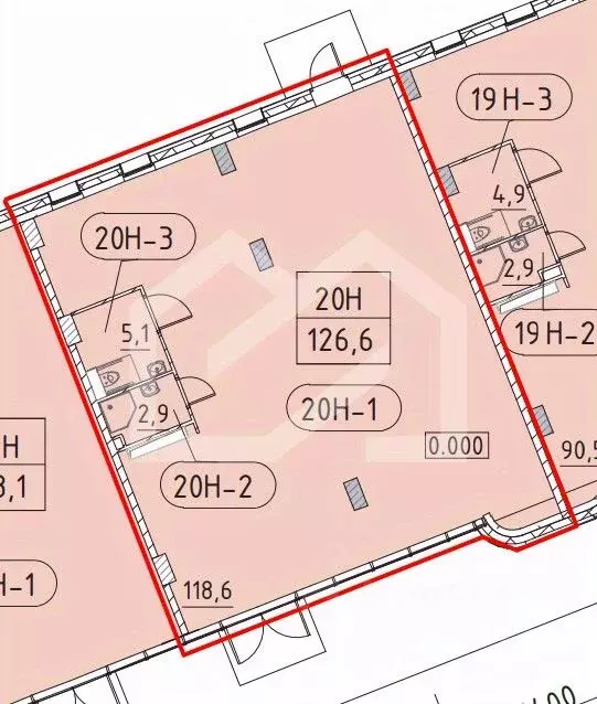 Торговая площадь в Москва Марк жилой комплекс, к3 (127 м) - Фото 2