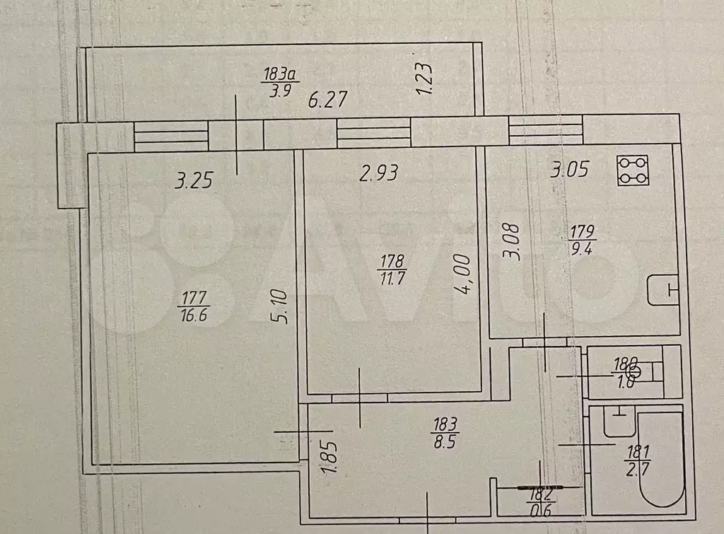 2-к. квартира, 54 м, 9/9 эт. - Фото 0