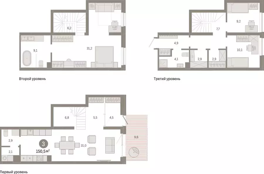 3-комнатная квартира: Екатеринбург, улица Войкова, 15 (150.45 м) - Фото 1