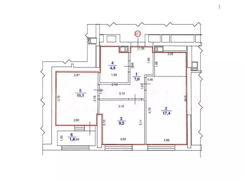 2-комнатная квартира: Нижний Новгород, улица Родионова, 178 (49.8 м) - Фото 0