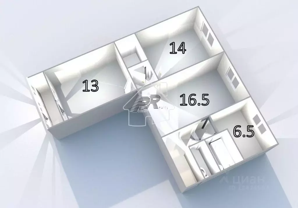 3-к кв. Мордовия, Саранск ул. Семашко, 16 (65.5 м) - Фото 1