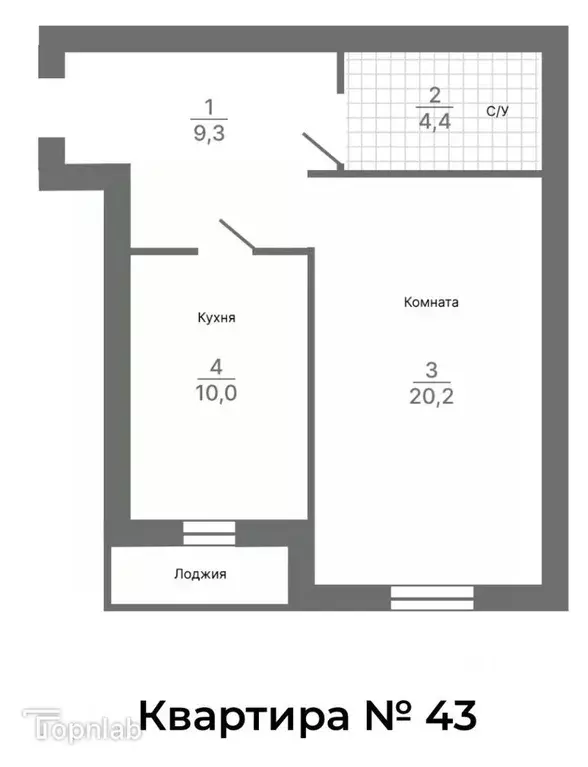 1-к кв. Ярославская область, Ярославль просп. Ленина, 28А (44.0 м) - Фото 2