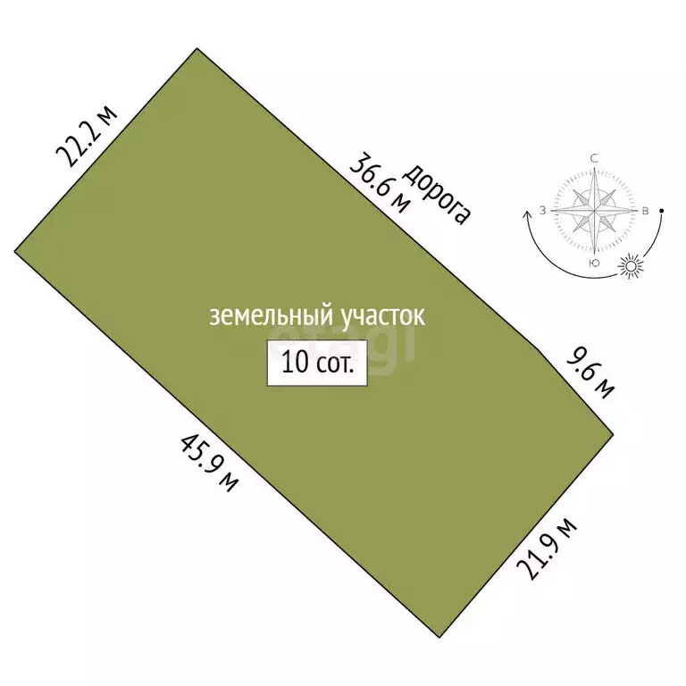 Участок в село Новое Каширово, Советская улица (10 м) - Фото 1