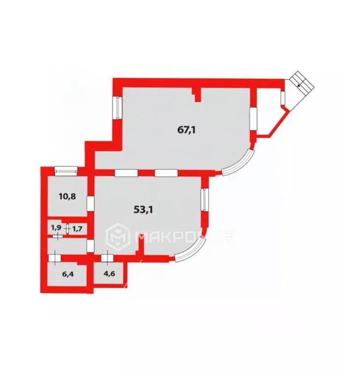 Помещение свободного назначения в Санкт-Петербург просп. Луначарского, ... - Фото 1