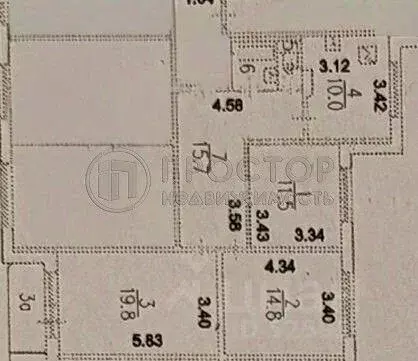 3-к кв. Москва Мячковский бул., 31/19 (75.8 м) - Фото 2