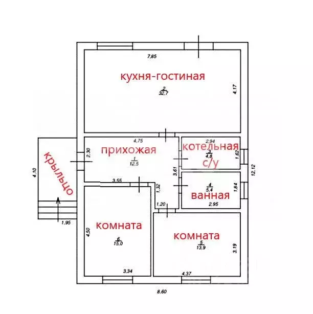 Дом в Краснодарский край, Темрюк Славянская ул., 44Б/1 (85 м) - Фото 1