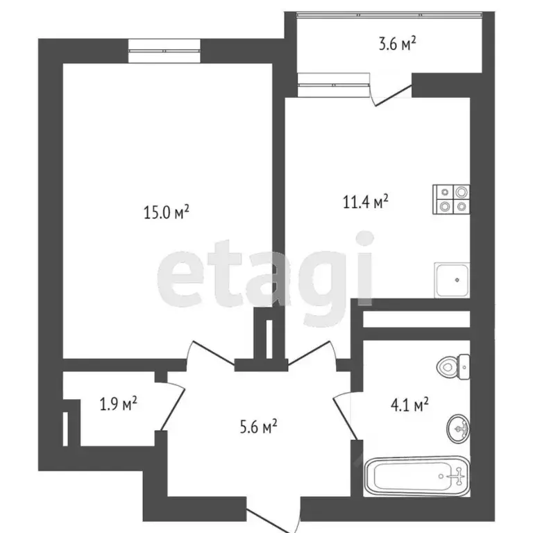 1-к кв. Тверская область, Тверь ул. Терещенко, 6к1 (34.2 м) - Фото 0