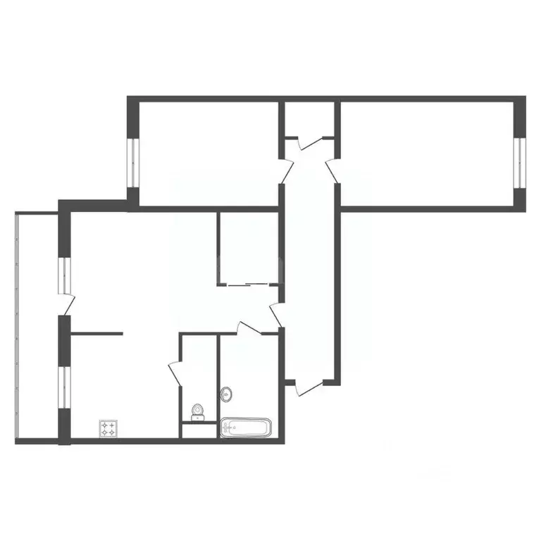 3-к кв. Санкт-Петербург Гаккелевская ул., 20к1А (72.0 м) - Фото 1