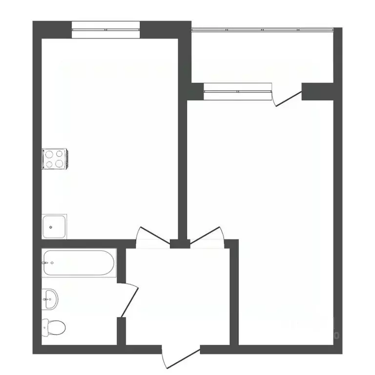 1-к кв. Тюменская область, Тюмень Харьковская ул., 85а (32.0 м) - Фото 1