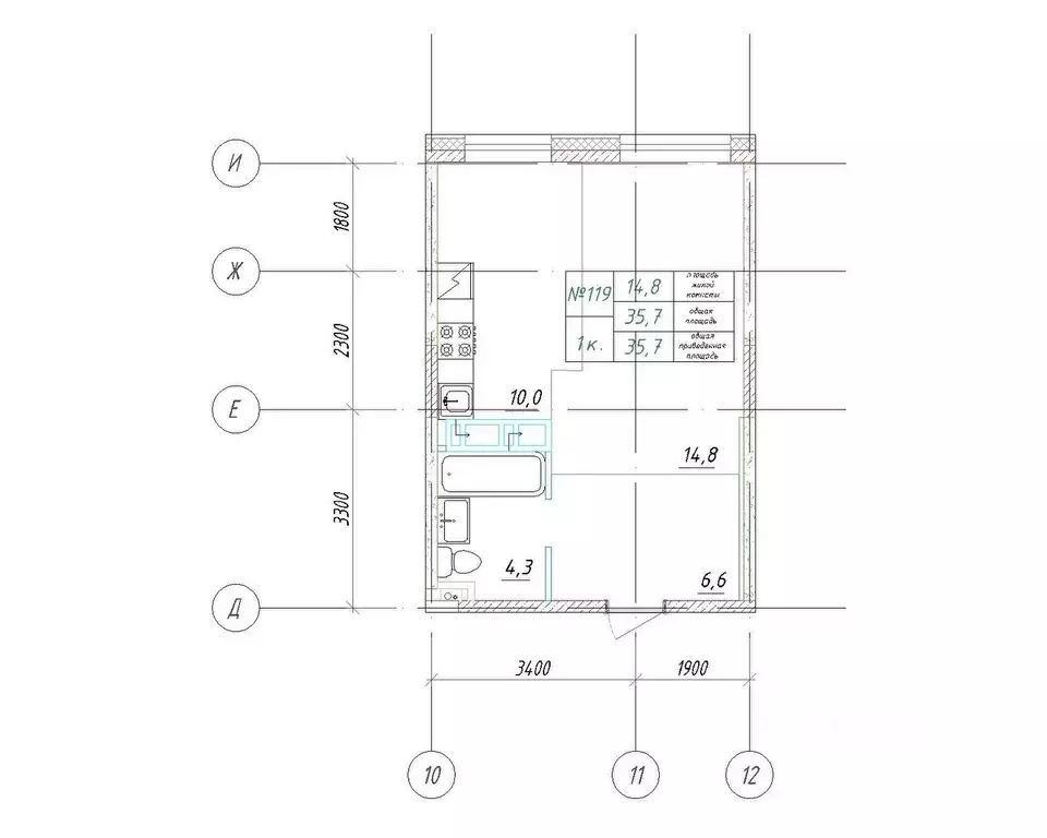 1-к кв. Приморский край, Большой Камень ул. Ленина, 14 (35.7 м) - Фото 1