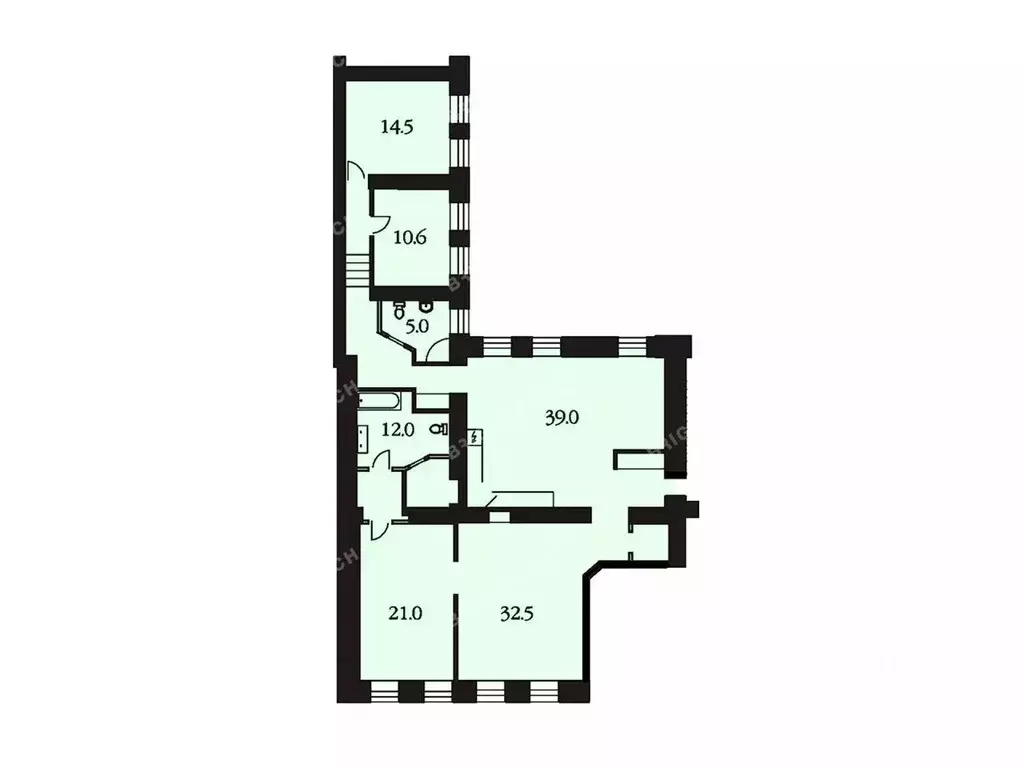 Офис в Санкт-Петербург наб. Канала Грибоедова, 10 (155 м) - Фото 2