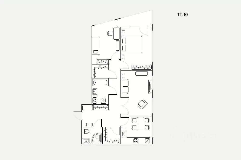 3-к кв. Москва Автозаводская ул., 23Бк2 (86.0 м) - Фото 2