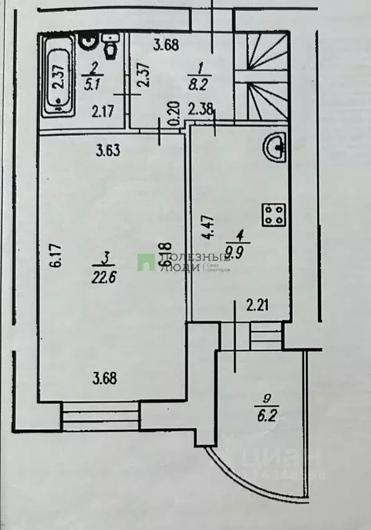 3-к кв. Башкортостан, Уфа Зеленогорская ул., 13 (88.0 м) - Фото 1