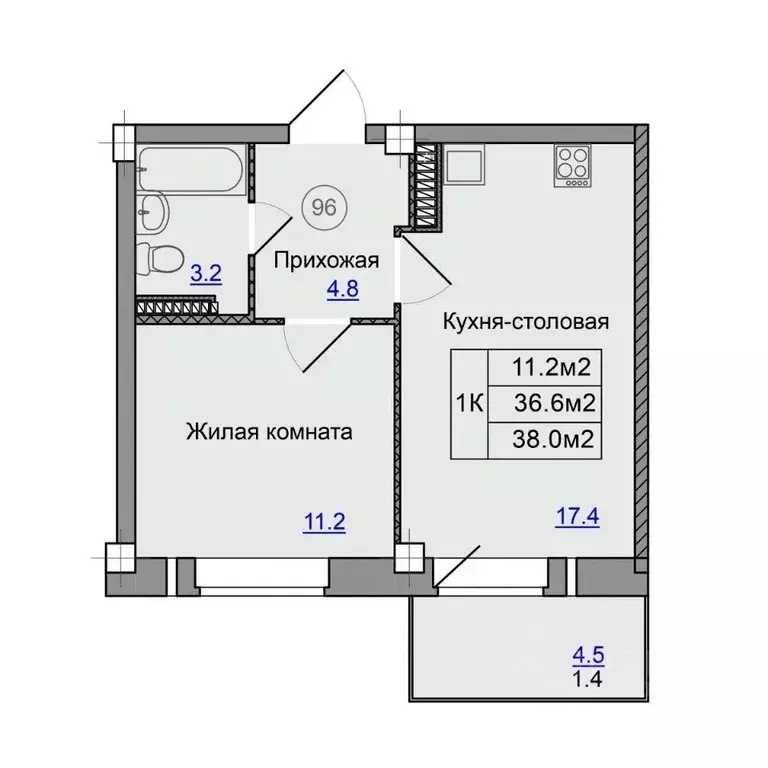 1-к кв. Приморский край, Артем ул. Кирова, 74/1 (37.9 м) - Фото 0