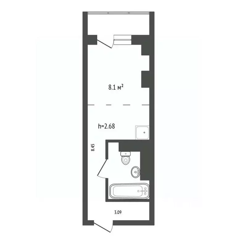 Студия Красноярский край, Красноярск Судостроительная ул., 27В (22.8 ... - Фото 2