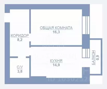 1-к кв. Тамбовская область, Тамбов ул. Подвойского, 6В (44.1 м) - Фото 2