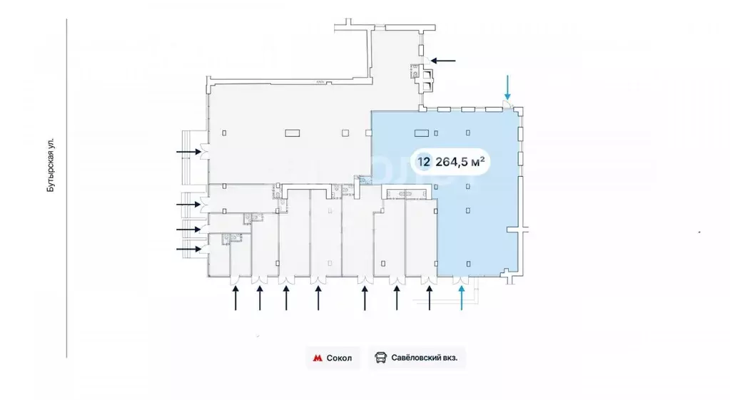 Помещение свободного назначения в Москва Бутырская ул., 4 (265 м) - Фото 2