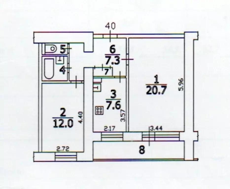 2-комнатная квартира: Красногорск, улица Ленина, 5 (56 м) - Фото 0