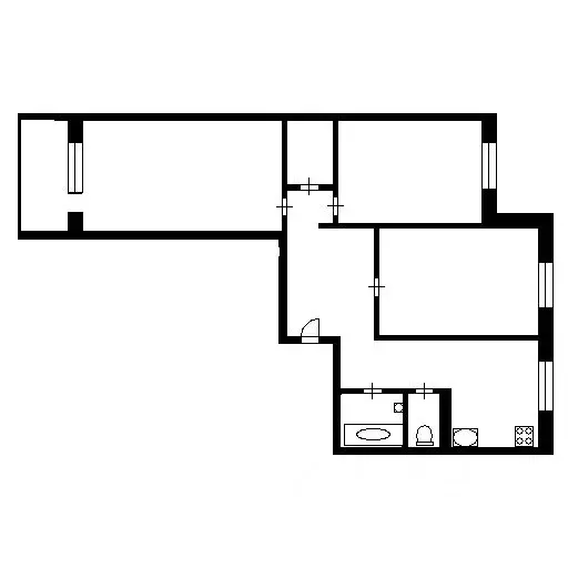 3-к кв. Ленинградская область, Всеволожск Ленинградская ул., 24 (73.1 ... - Фото 2