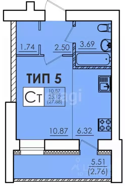 студия коми, сыктывкар интернациональный пер, 1 (30.58 м) - Фото 0