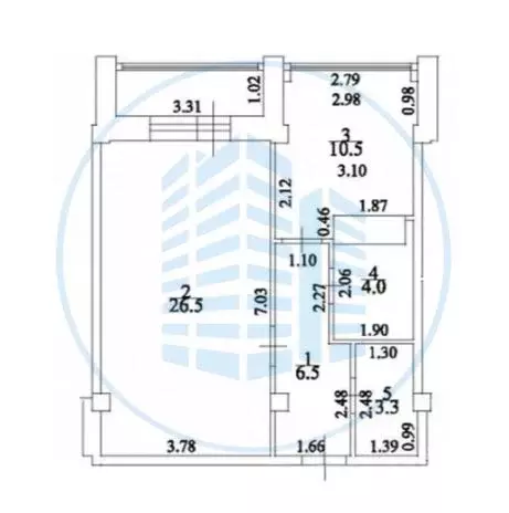 1-к кв. Ставропольский край, Ессентуки Октябрьская ул., 8/5 (50.8 м) - Фото 1