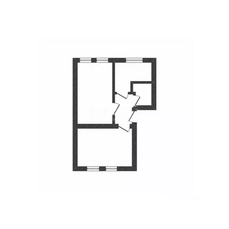 2-к кв. Белгородская область, Валуйки Коммунистическая ул., 120А (50.8 ... - Фото 1