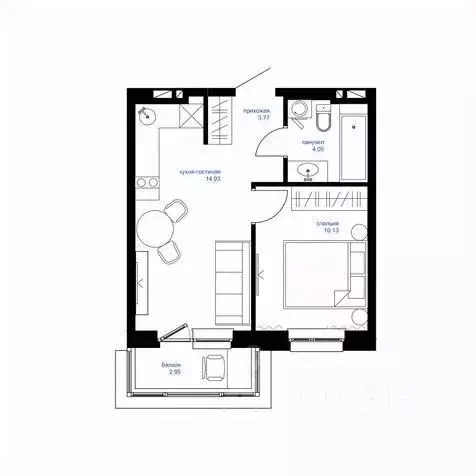 1-к кв. Приморский край, Владивосток Сердце квартала жилой комплекс ... - Фото 1