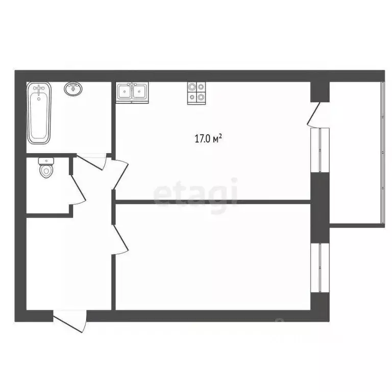 1-к кв. Вологодская область, Вологда ул. Возрождения, 55к1 (37.0 м) - Фото 1