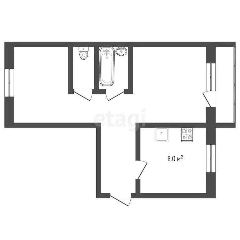 2-комнатная квартира: Муром, улица Воровского, 71 (50.2 м) - Фото 1