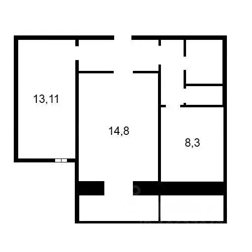 2-к кв. Рязанская область, Рязань ул. Новоселов, 40к1 (50.0 м) - Фото 1