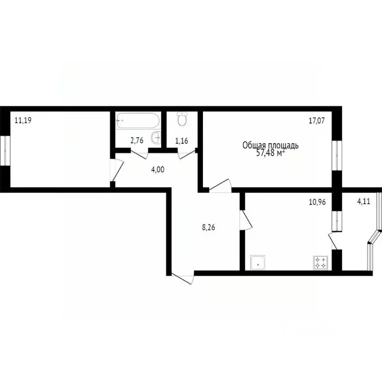 2-к кв. Костромская область, Кострома Давыдовский-3 мкр, 14А (57.8 м) - Фото 1