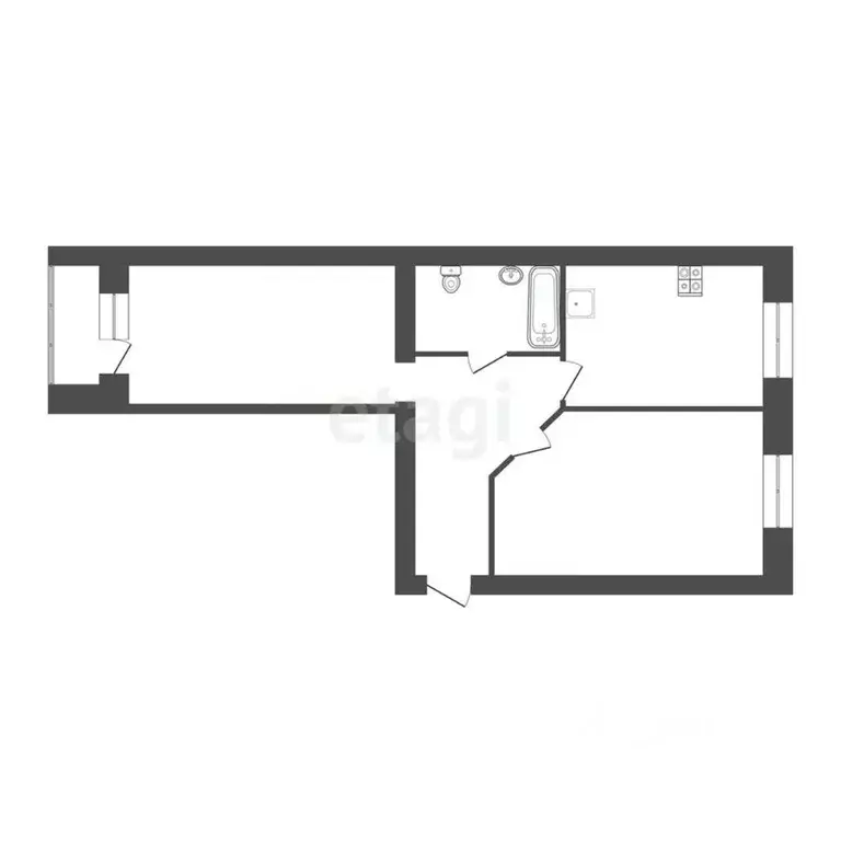 2-к кв. Смоленская область, Смоленский муниципальный округ, д. ... - Фото 1