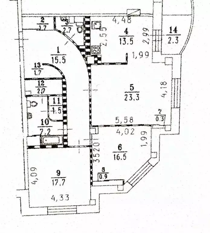 3-к кв. Омская область, Омск бул. Архитекторов, 10 (105.2 м) - Фото 1