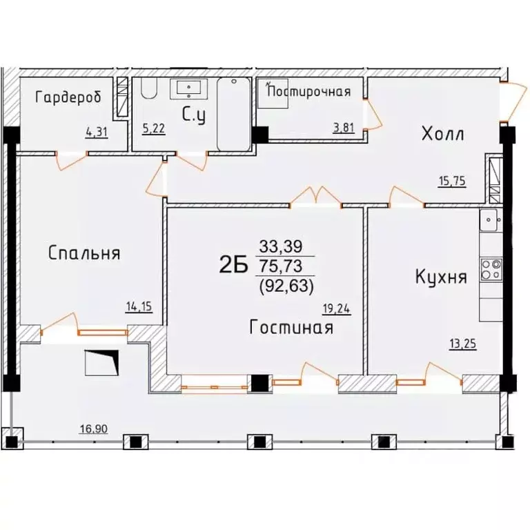 2-к кв. Дагестан, Дербент ул. Графа Воронцова, 78скА-3 (92.63 м) - Фото 0